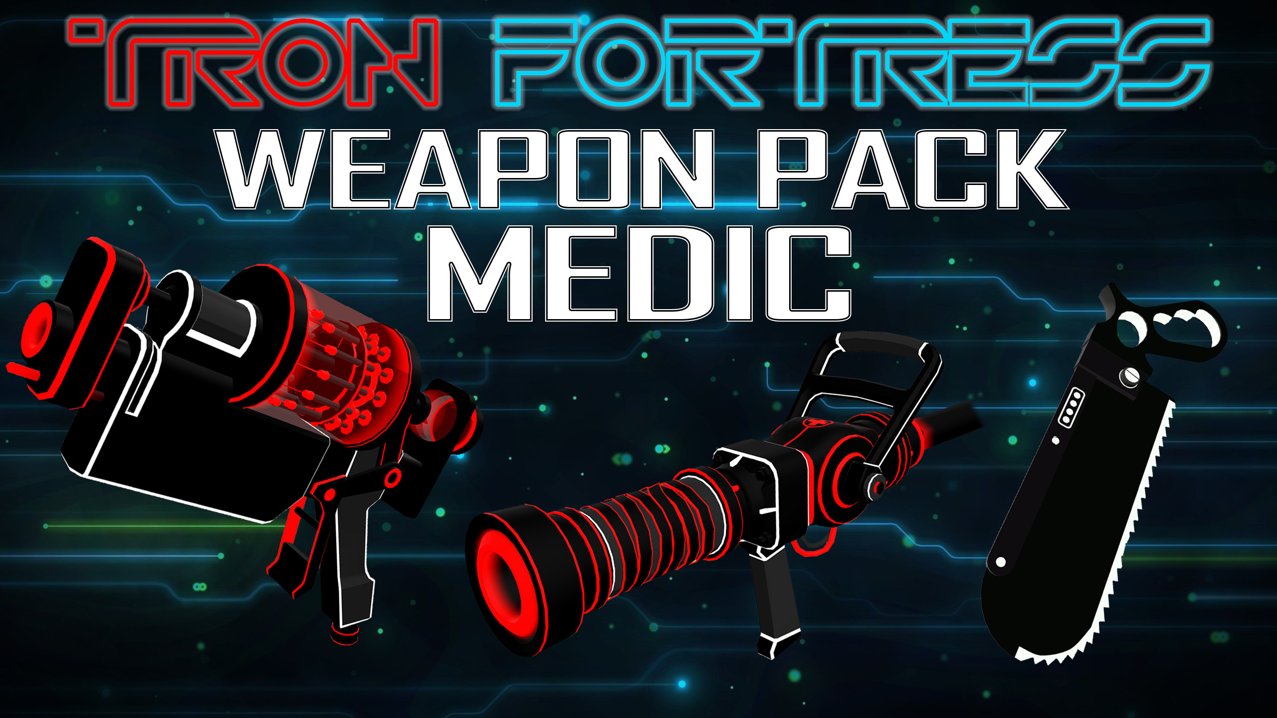 Tron Fortress Weapon Pack - Medic (Casual)