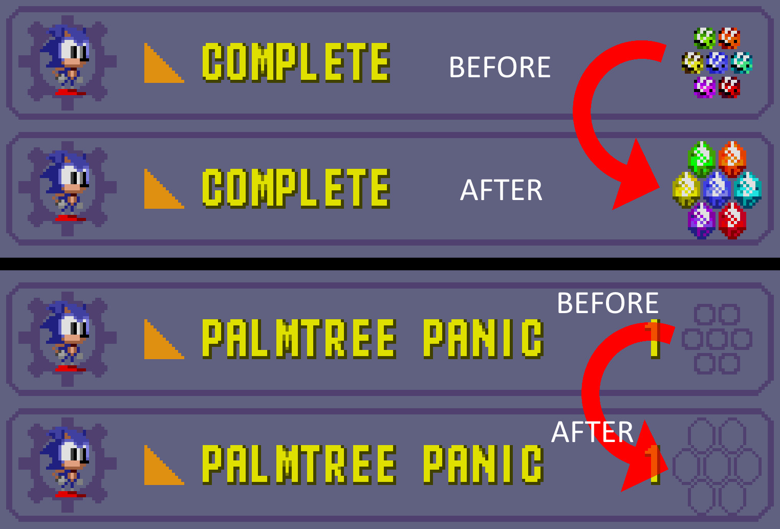 Consistent Time Stones Mod for Sonic CD (2011) | SCD Mods