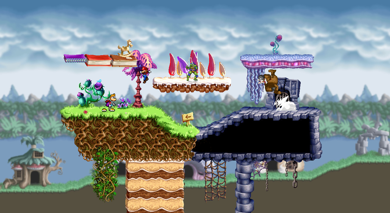 Glade of Dreams (Rayman Raving Rabbids) Mod for Super Smash Bros ...