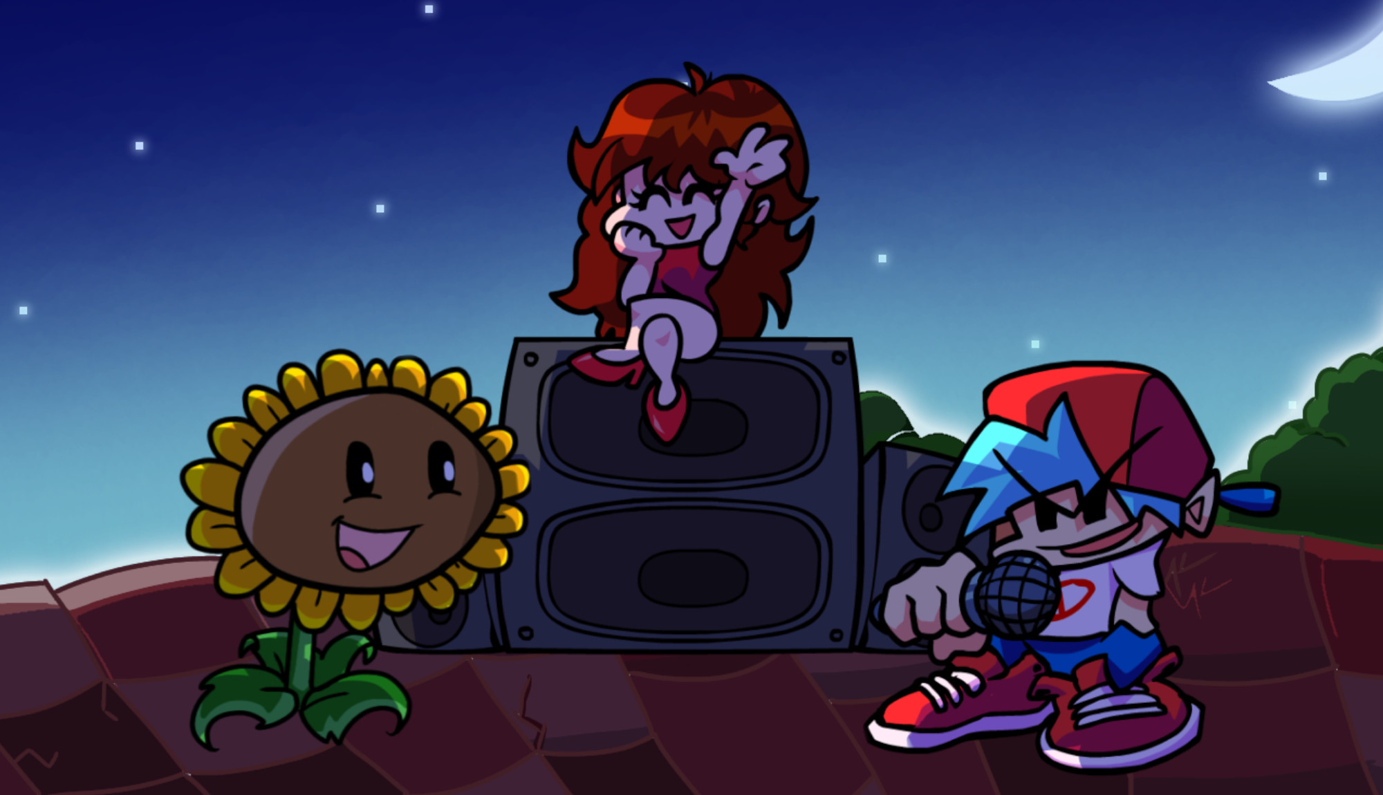 FNF VS Sunflower (Stickin to It Cover)