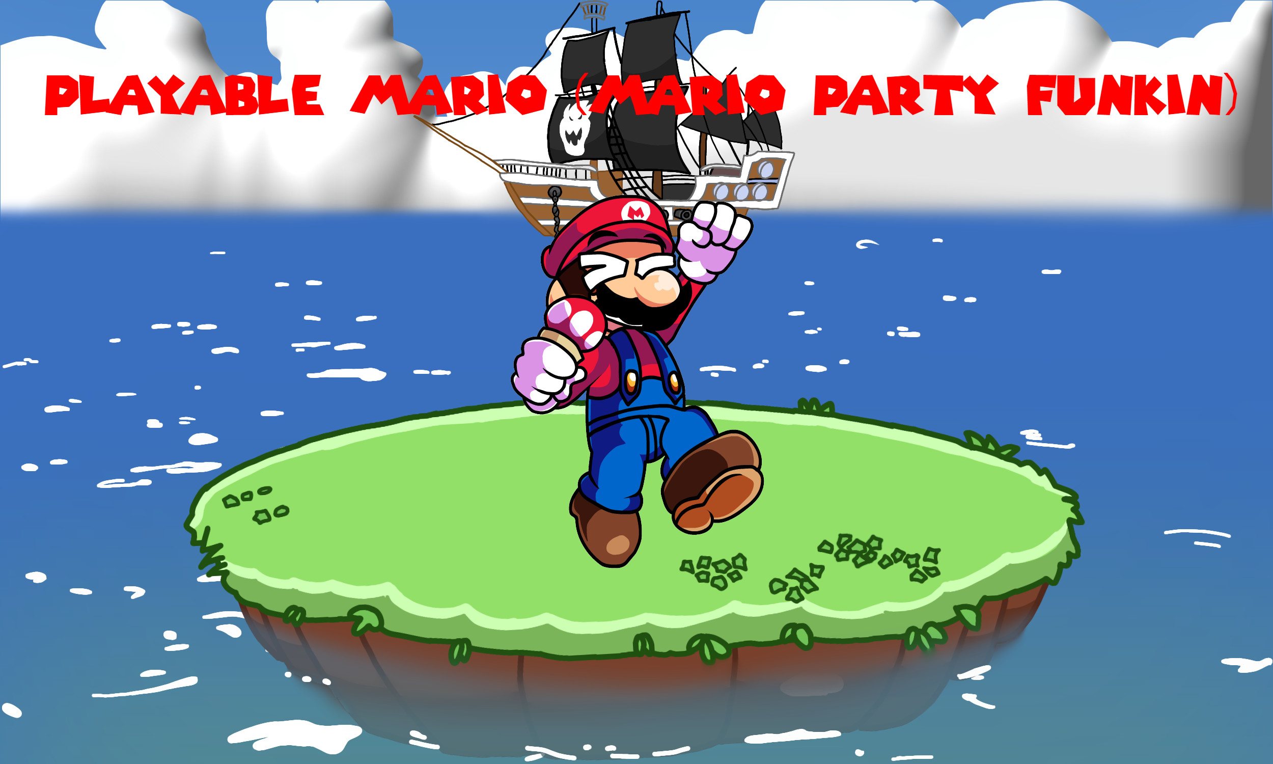 Playable Mario (Mario Party Funkin)
