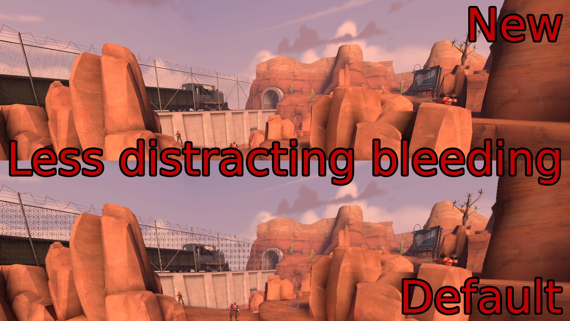 Less distracting bleeding Mod for Team Fortress 2 | TF2 Mods