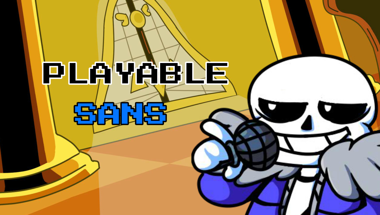 Playable Sans over Skid and Pump