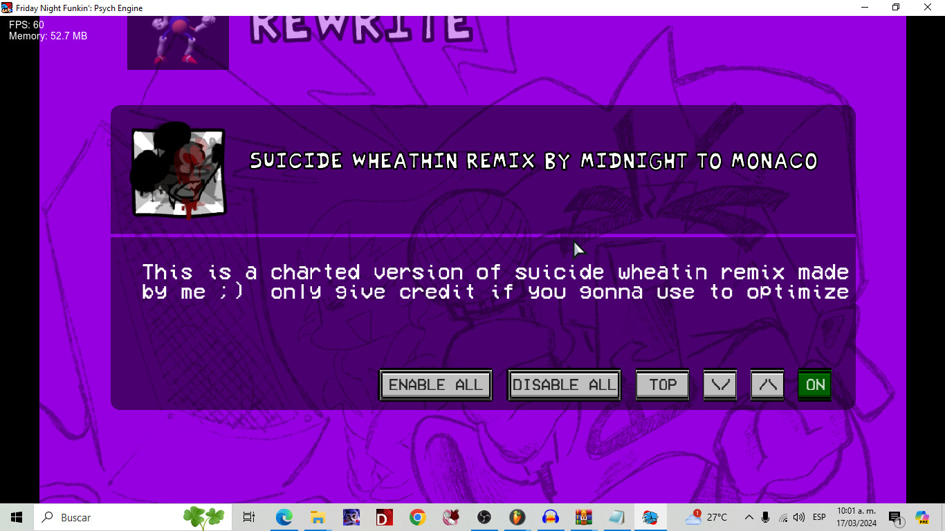 Suicide wheathin remix charted by me