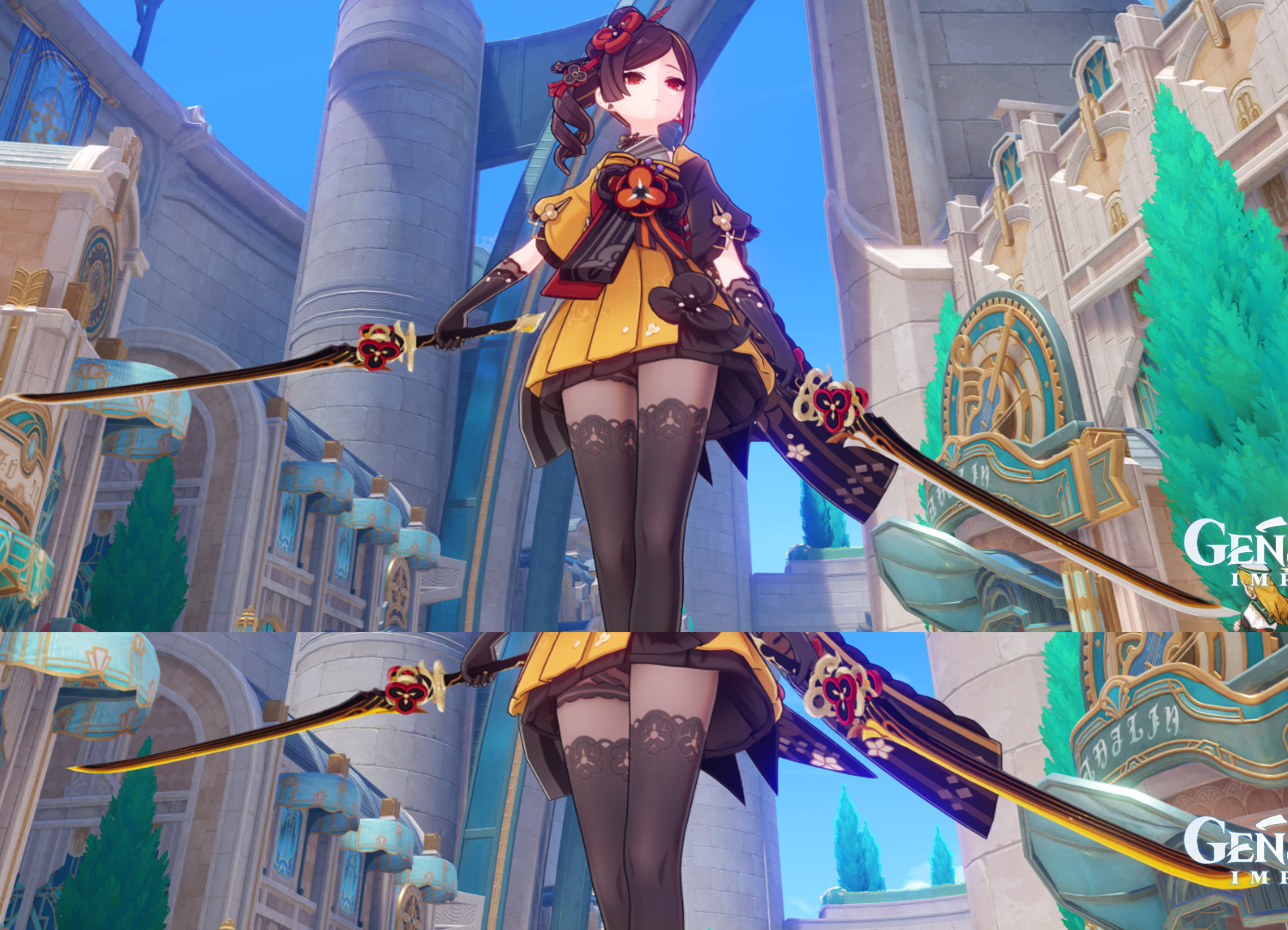 Uraku Misugiri over Chiori Swords