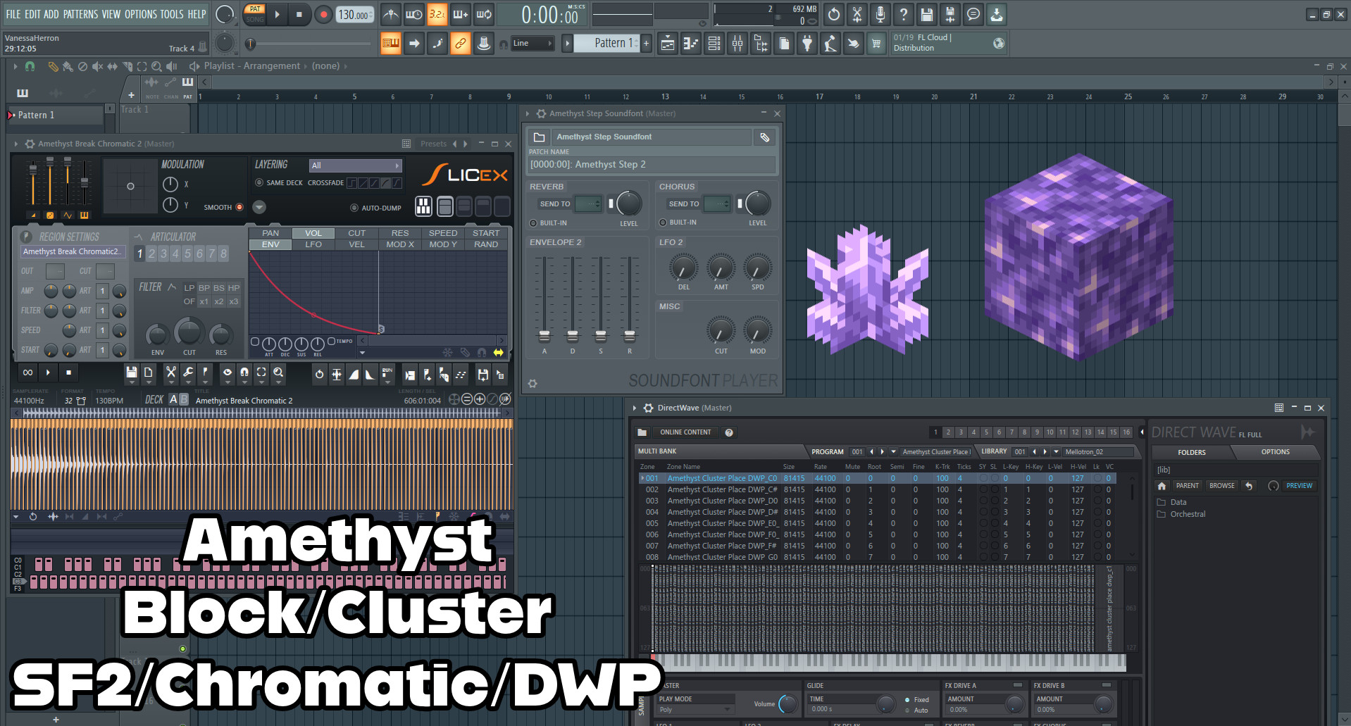 MC Amethyst Sf2/Chrom/DWP Pack (Long Notes Sf2)