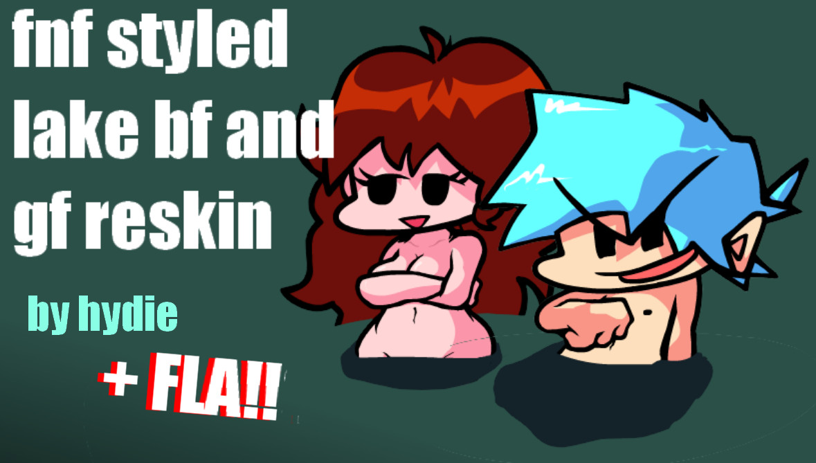 fnf styled bf and gf for Funk Blood