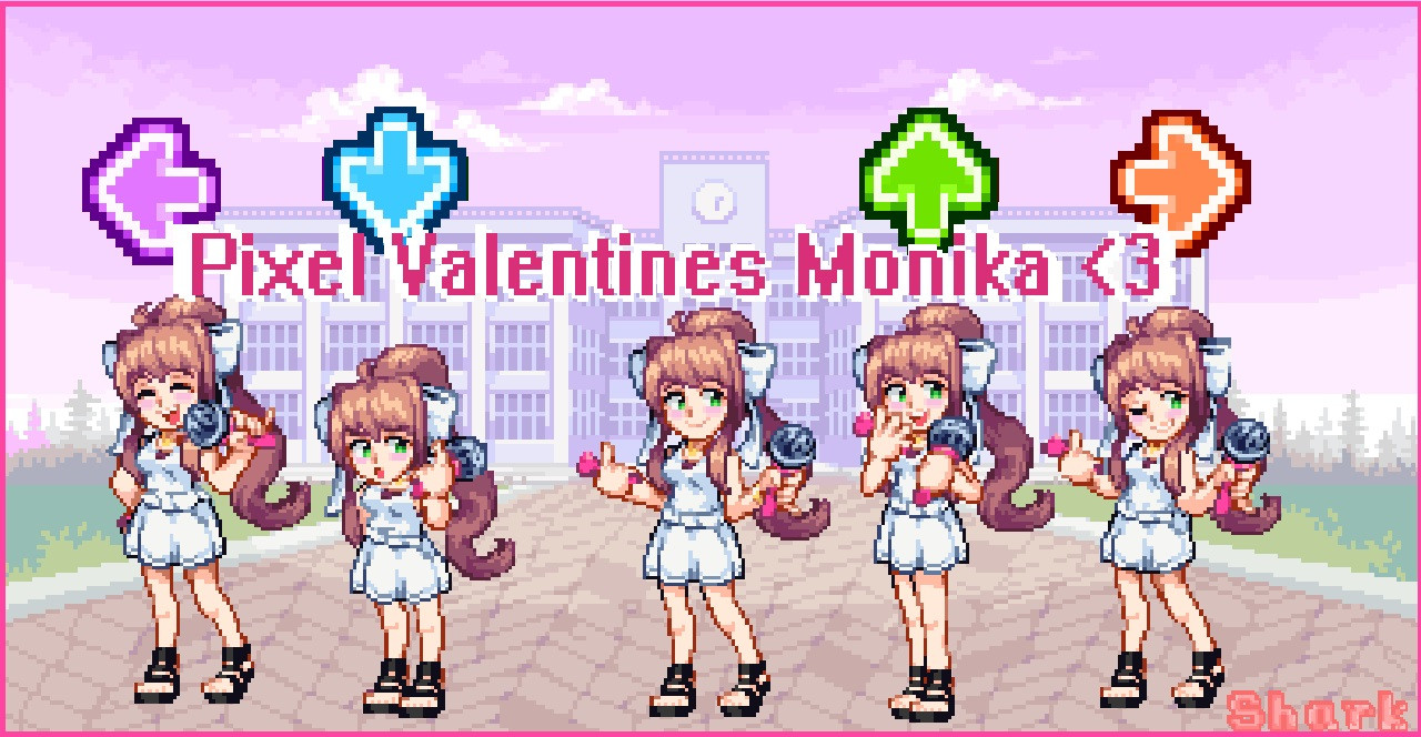 Pixel Valentines Monika