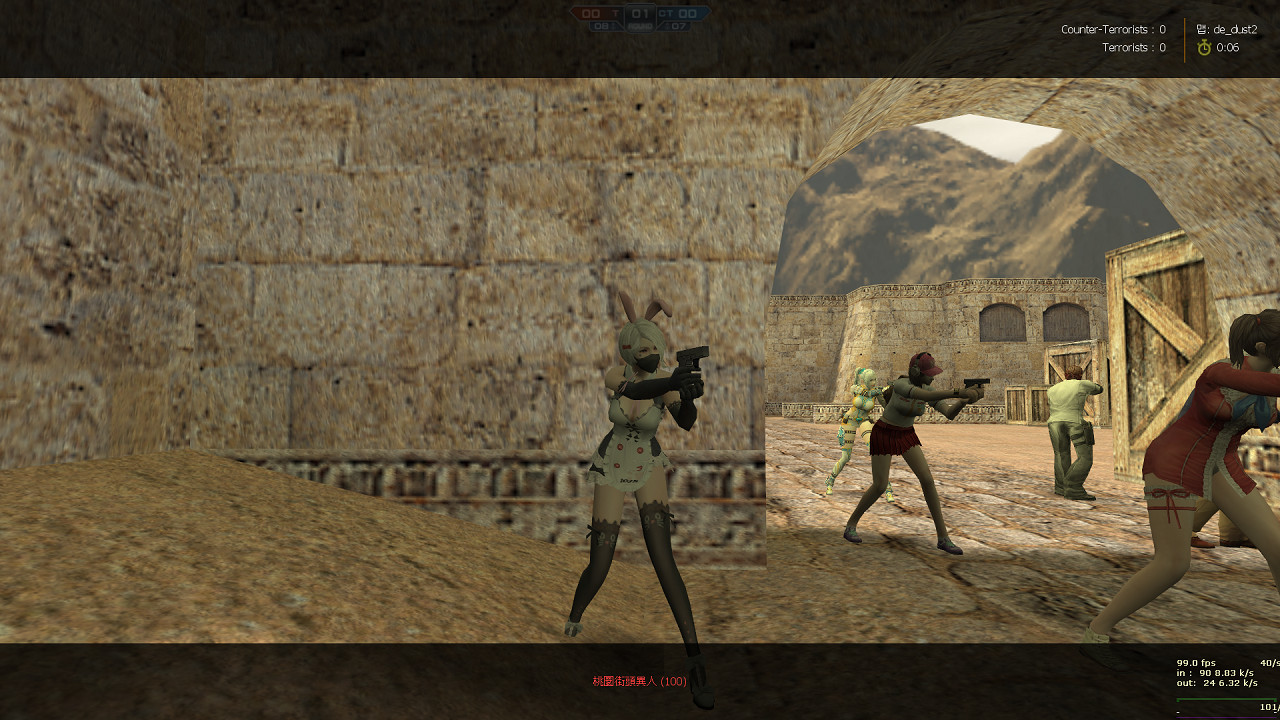 Rabbit Girl Mod for Counter-Strike 1.6 | CS1.6 Mods