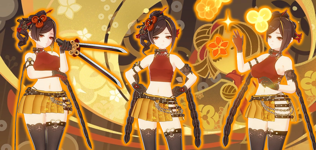 Chiori Casual Outfit Thicc & Lore Friendly