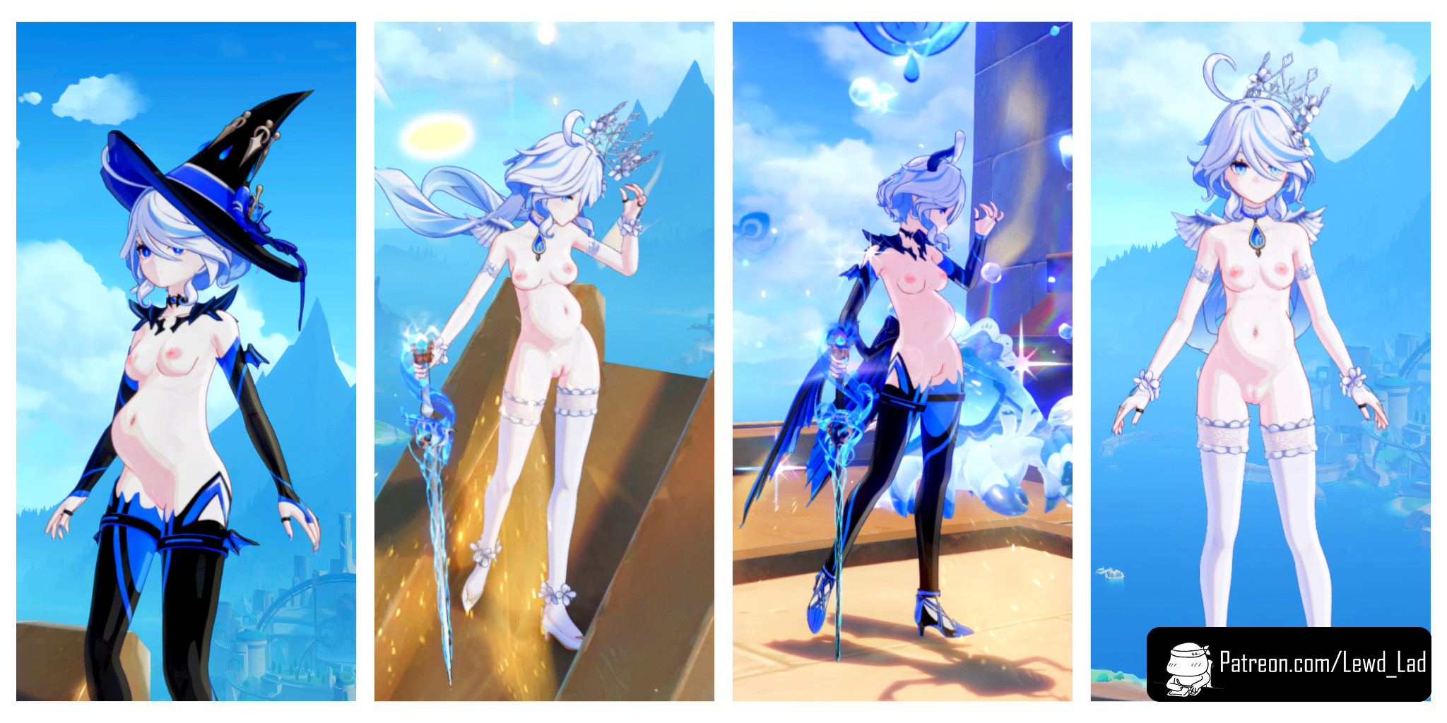 Furina Angel and Witch Toggle (Pregnant Ver.)