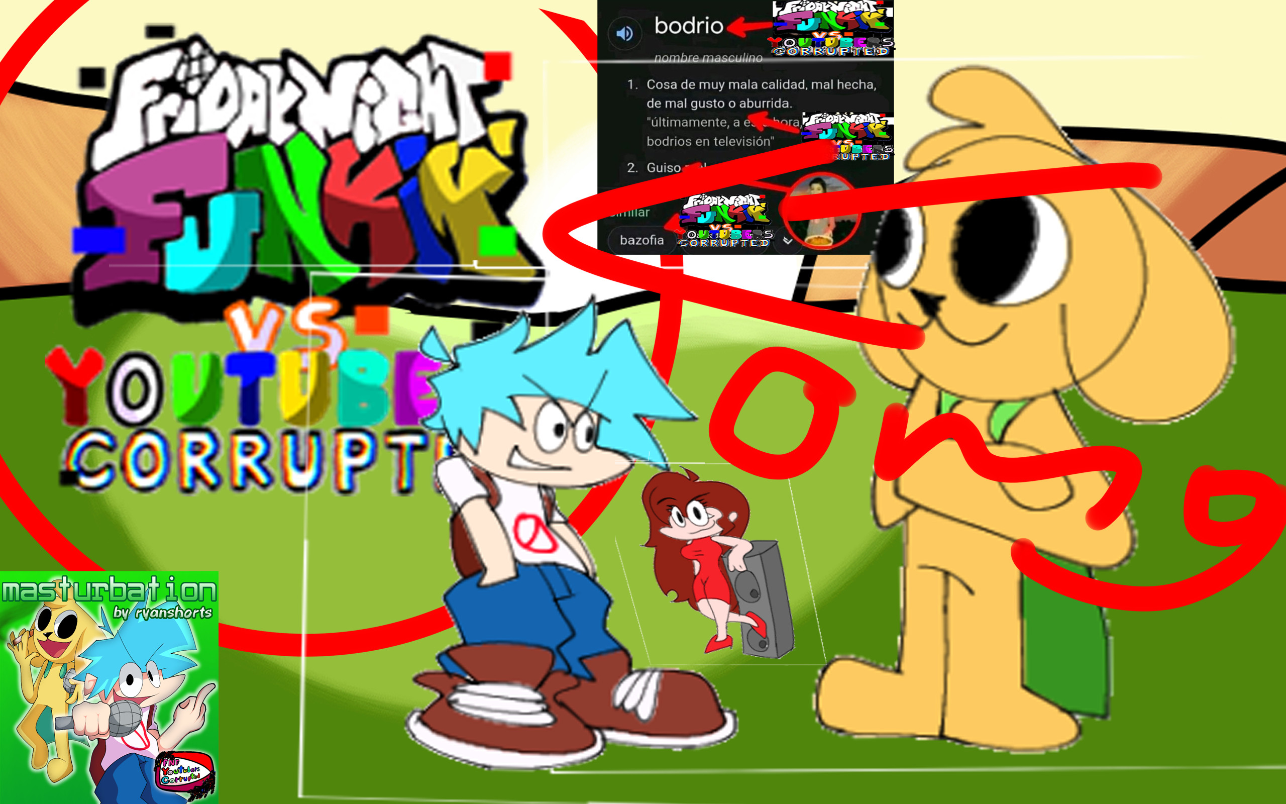 Friday Night Funkin vs Youtubers Corrupted V1 REAL