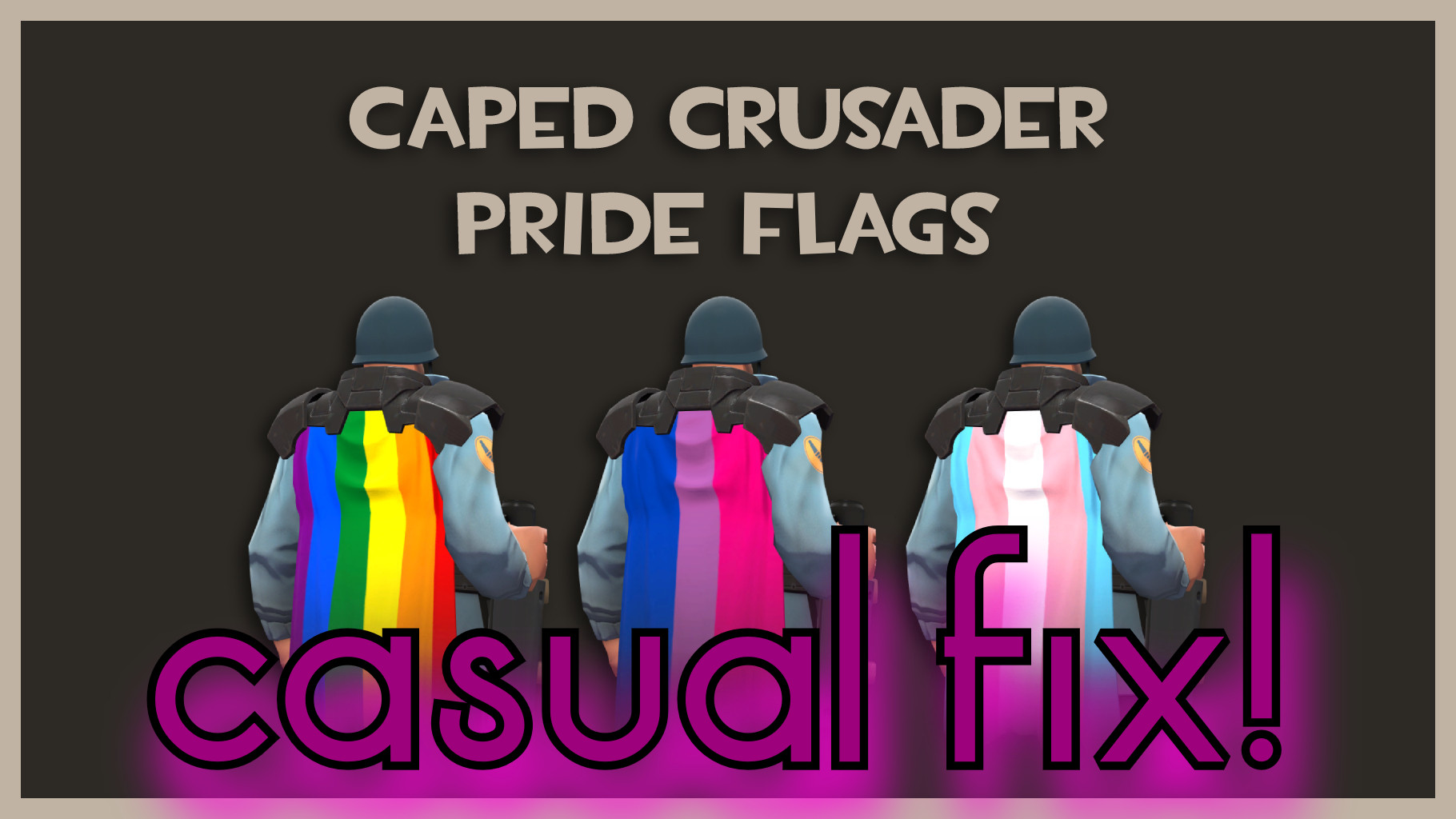 Caped Crusader Pride Flags (Casual Fix!)