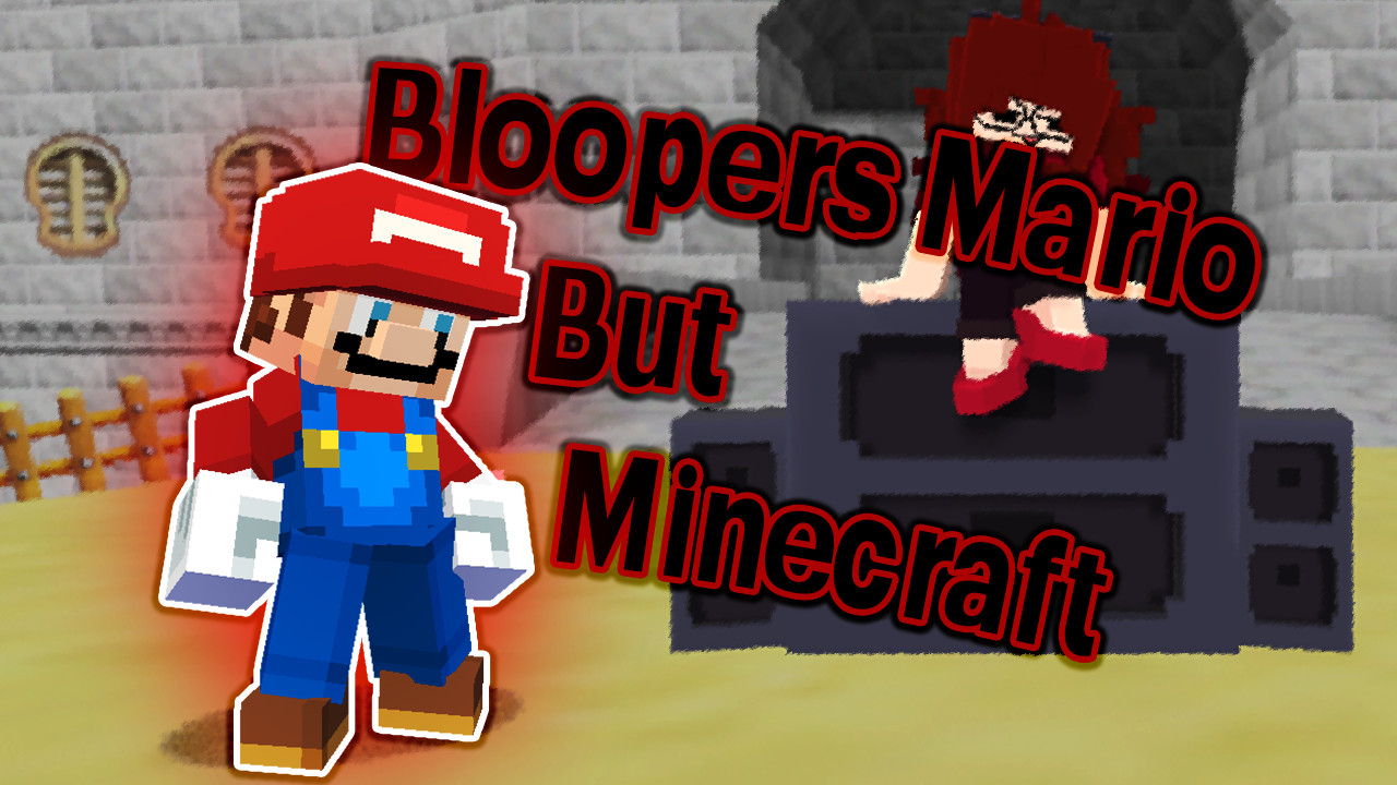 FNF : Bloopers Mario But Minecraft fanmade