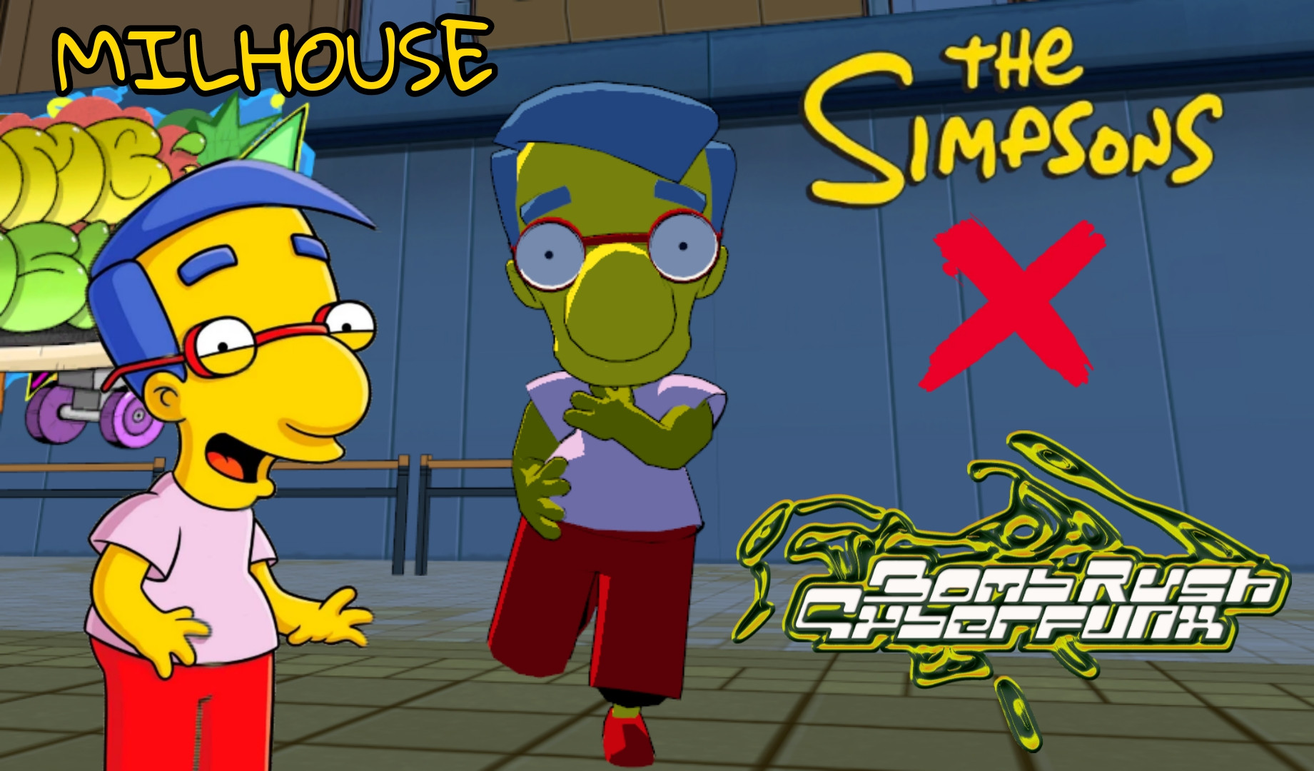 Milhouse Insect Milhouse In BRC Mod for Bomb Rush Cyberfunk | BRC Mods