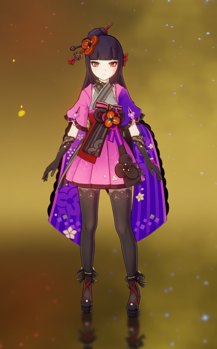 Yun Jin in Chiori outfit Recolour