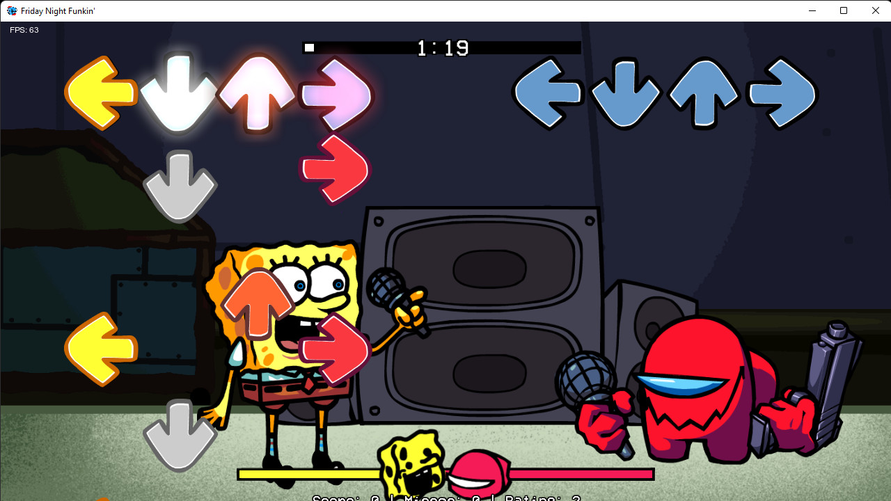 Spong VS Red Impostor Mod for Friday Night Funkin' | FNF Mods