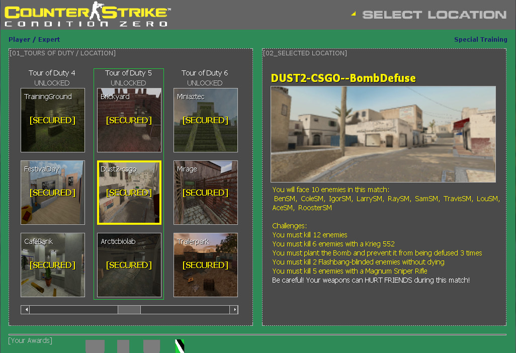 Special Training Mod for Counter-Strike: Condition Zero | CS:CZ Mods