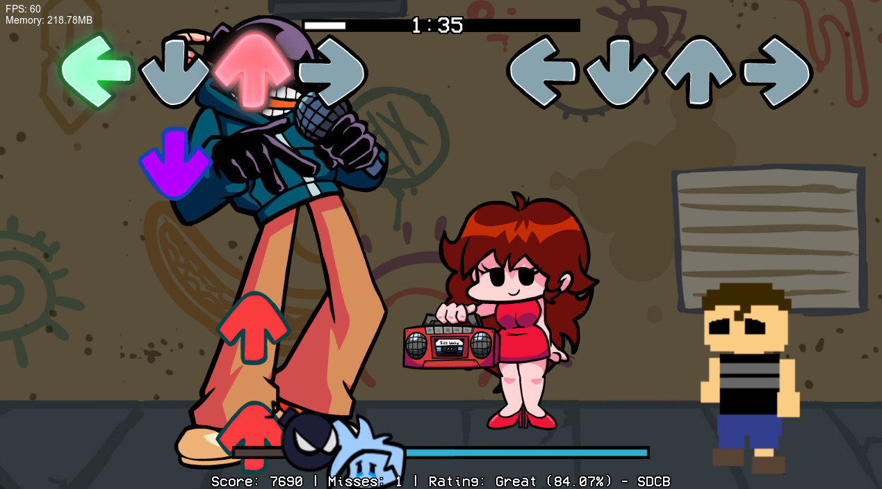 Evan afton (mini game version) over BOYFRINED