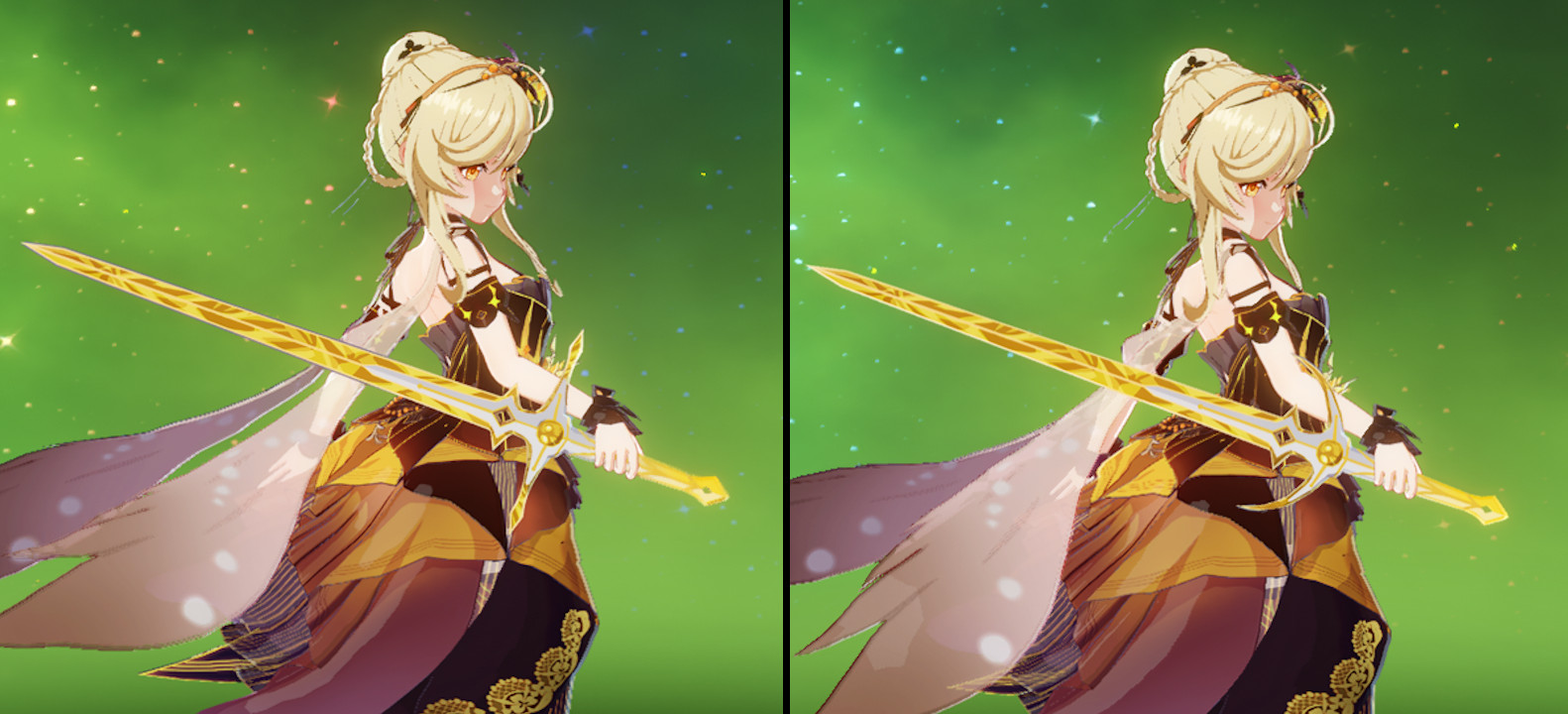 Aether/Lumine Sword over Dullblade
