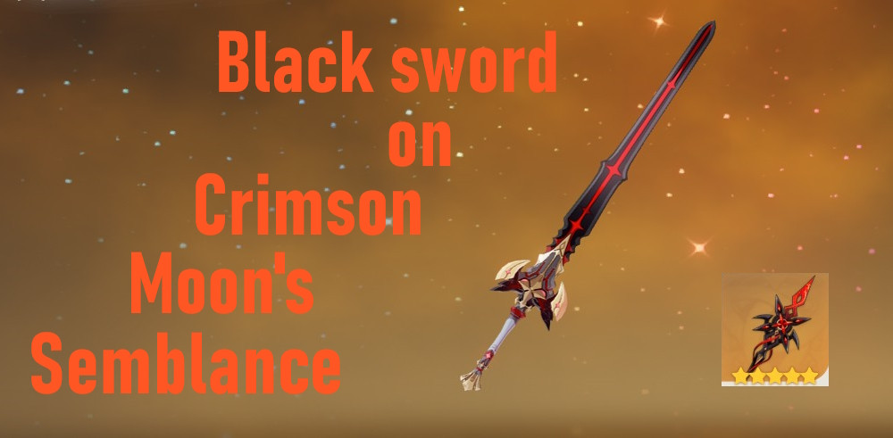 Black sword on Crimson Moon's Semblance