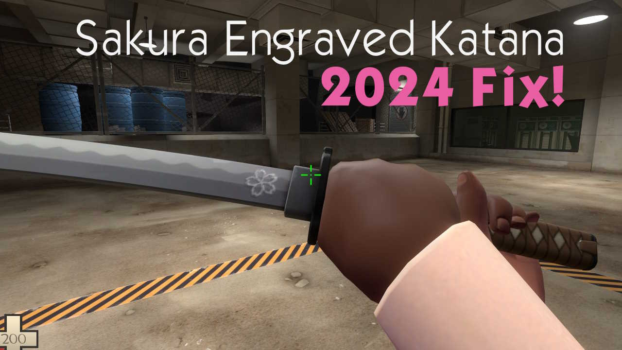 Sakura Engraved Katana (2024 Fix)