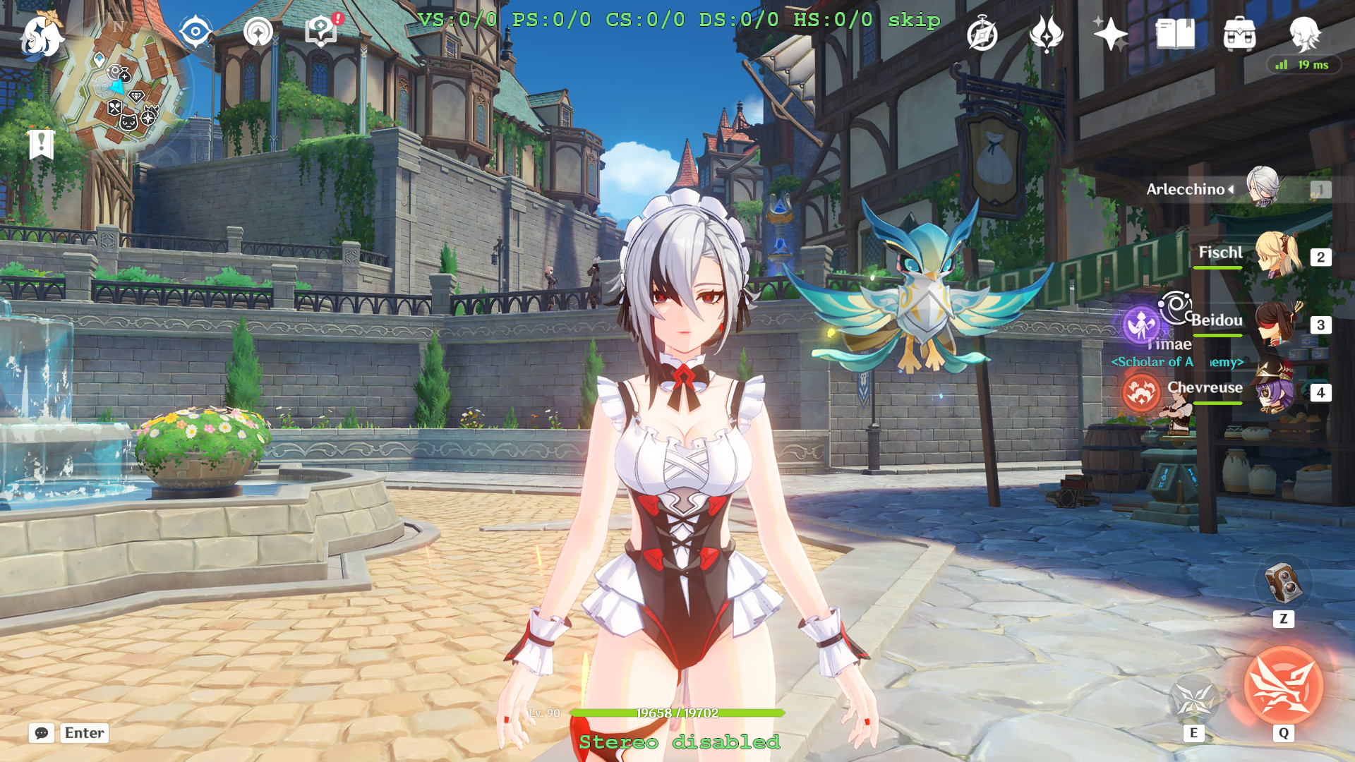 Arlecchino maid swimsuit