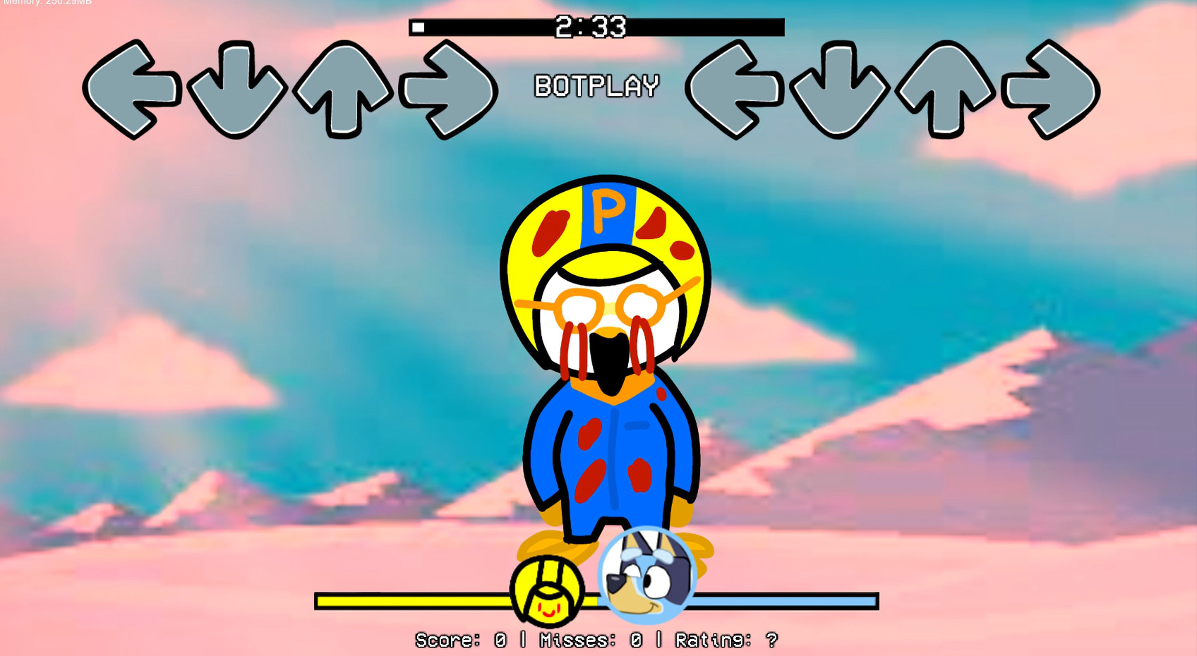 fnf pororo and pororo exe vs bluey