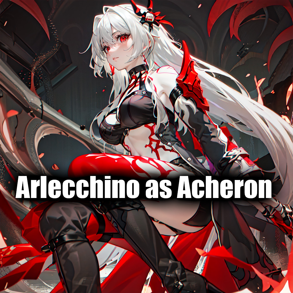 Acheron on Arlecchino (Honkai: Star Rail)