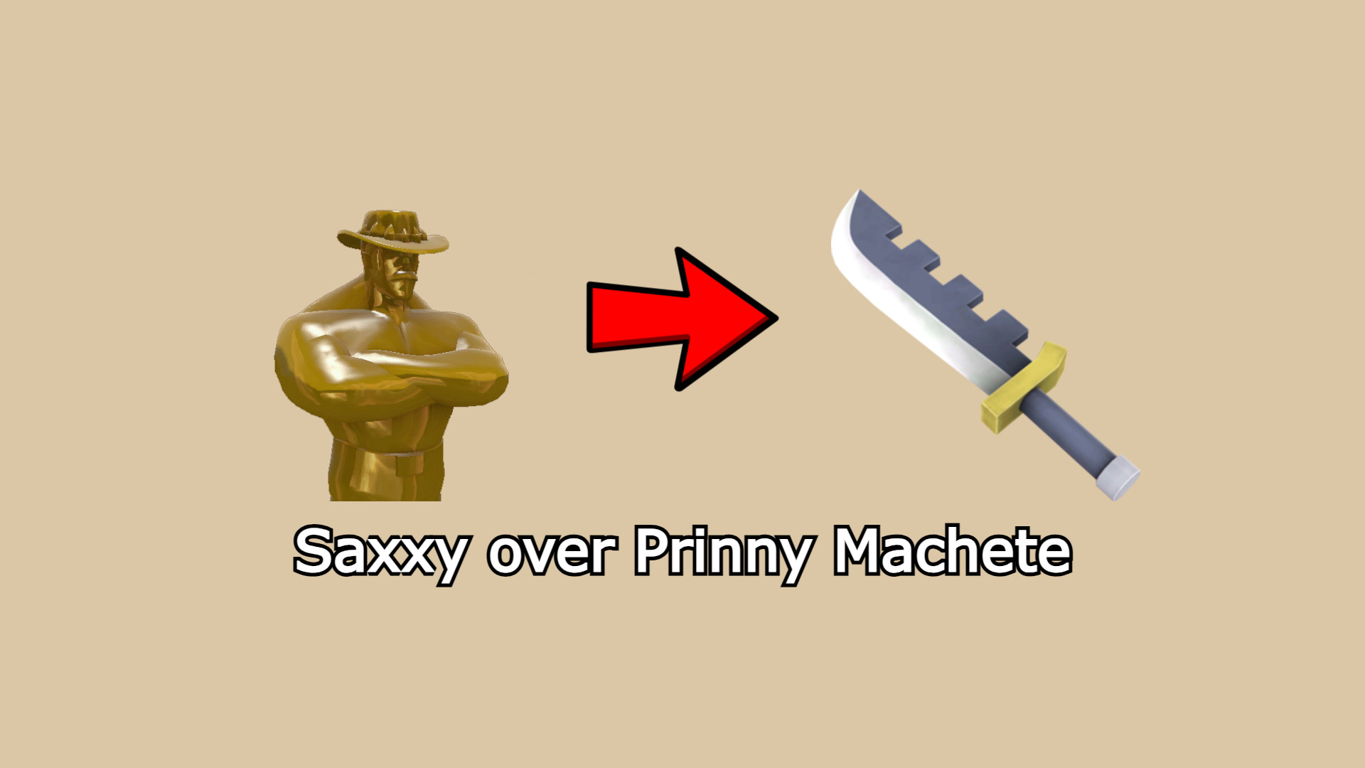 Saxxy over Prinny Machete (Casual Compatible)