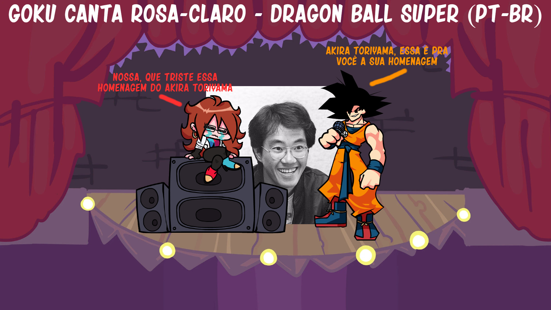 Goku Canta Rosa-Claro - Dragon Ball Super (PT-BR)