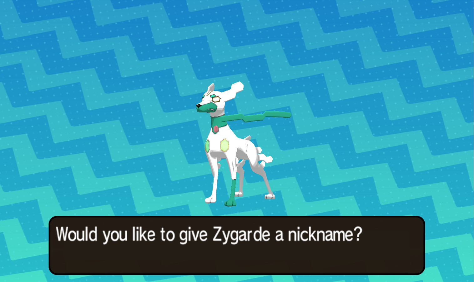 Zygarde Shiny Locked Ultra Sun