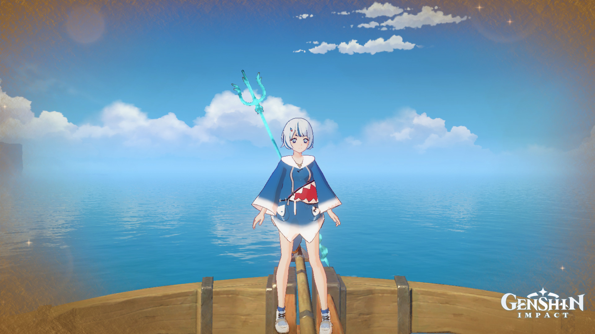 Xiangling Gawr Gura Cosplay