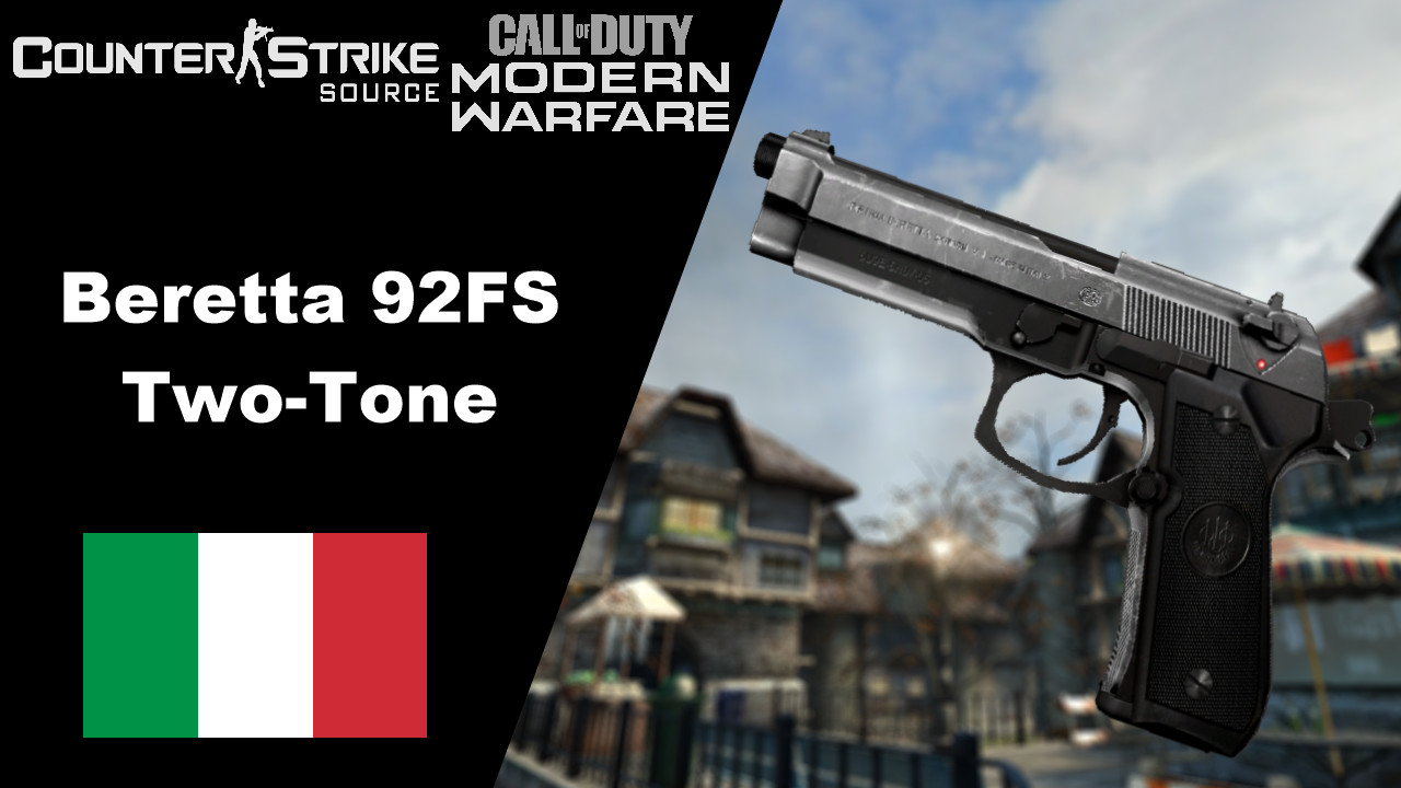 Beretta 92FS Two-Tone in MWII Anims