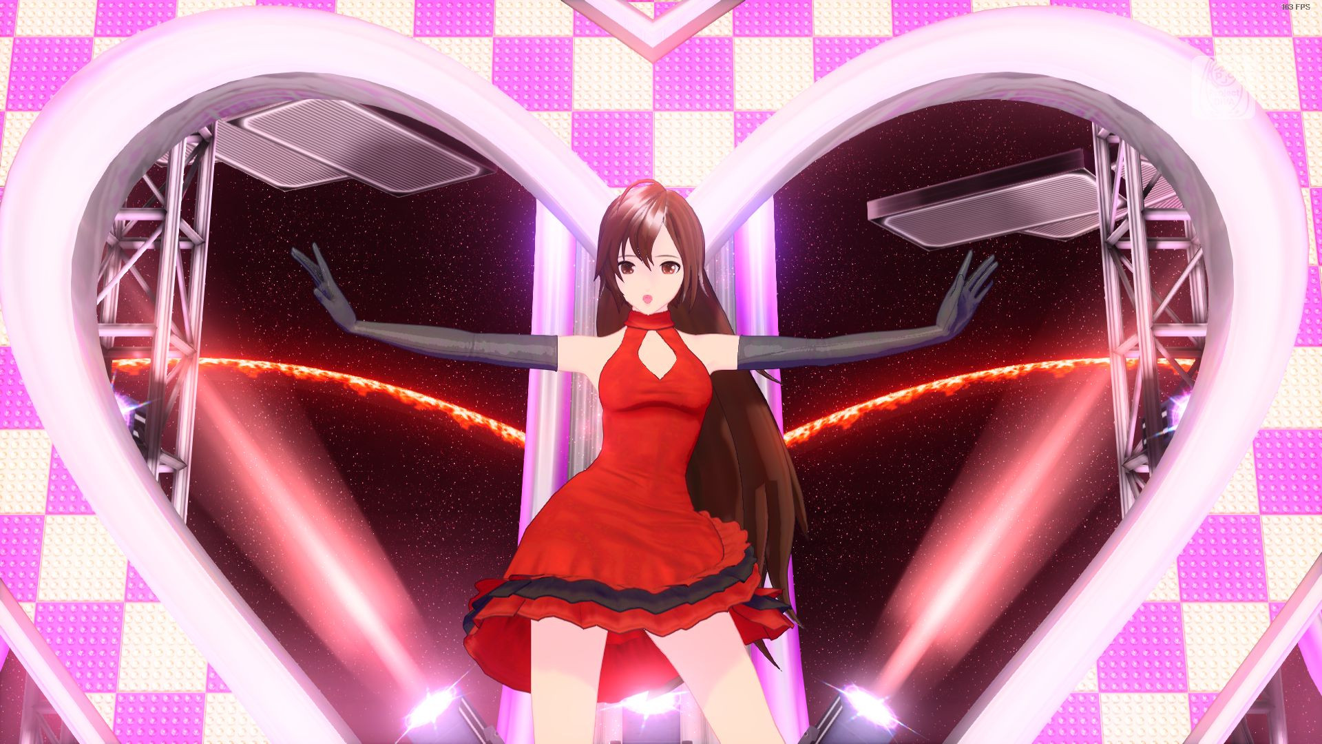 Long Scarlet MEIKO Mod for Hatsune Miku: Project DIVA Mega