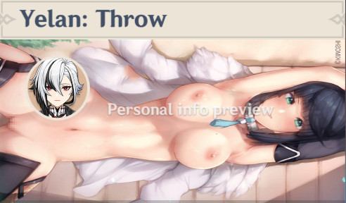 Yelan NameCard NSFW