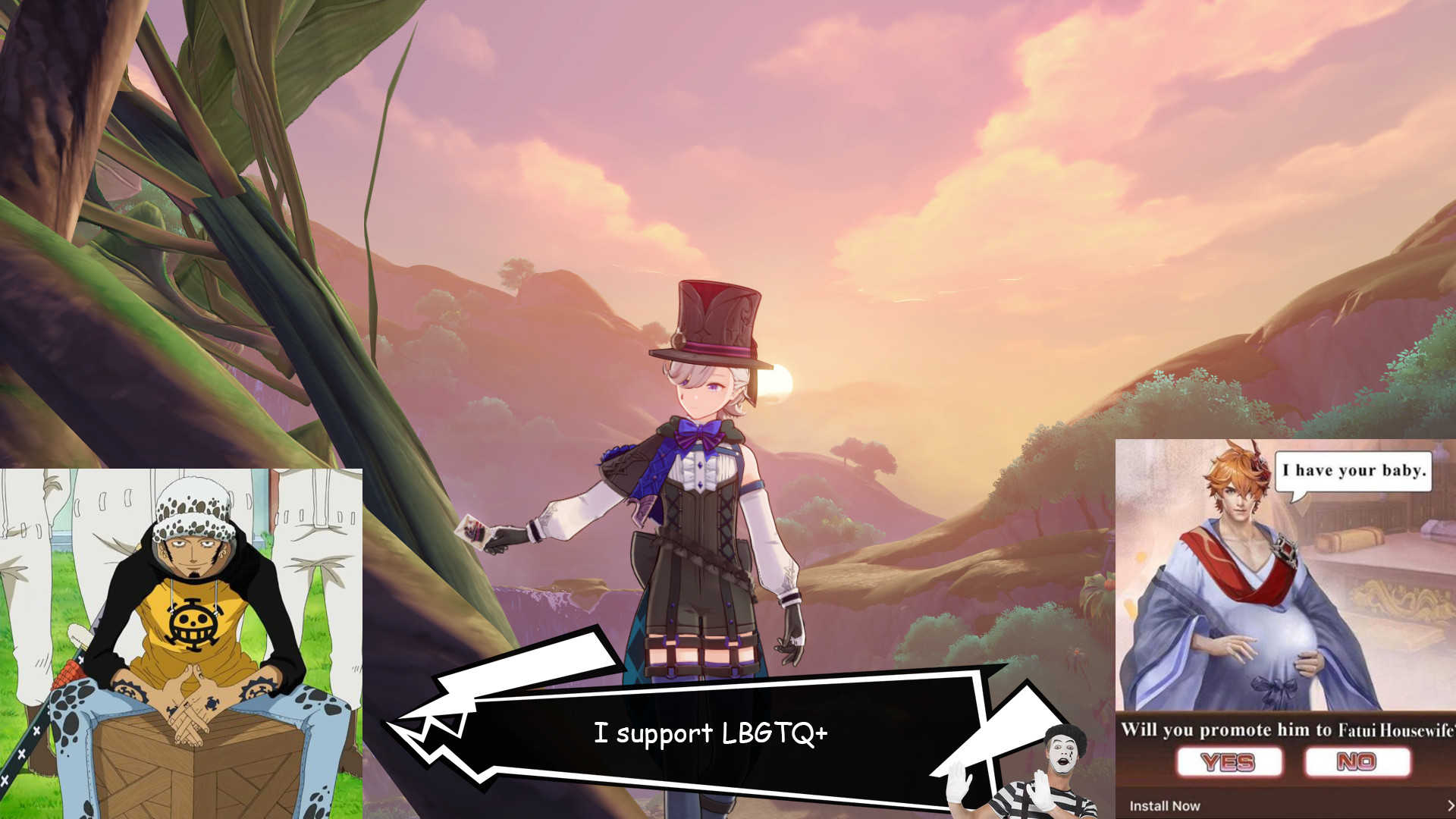 LBGTQ Lyney but animated