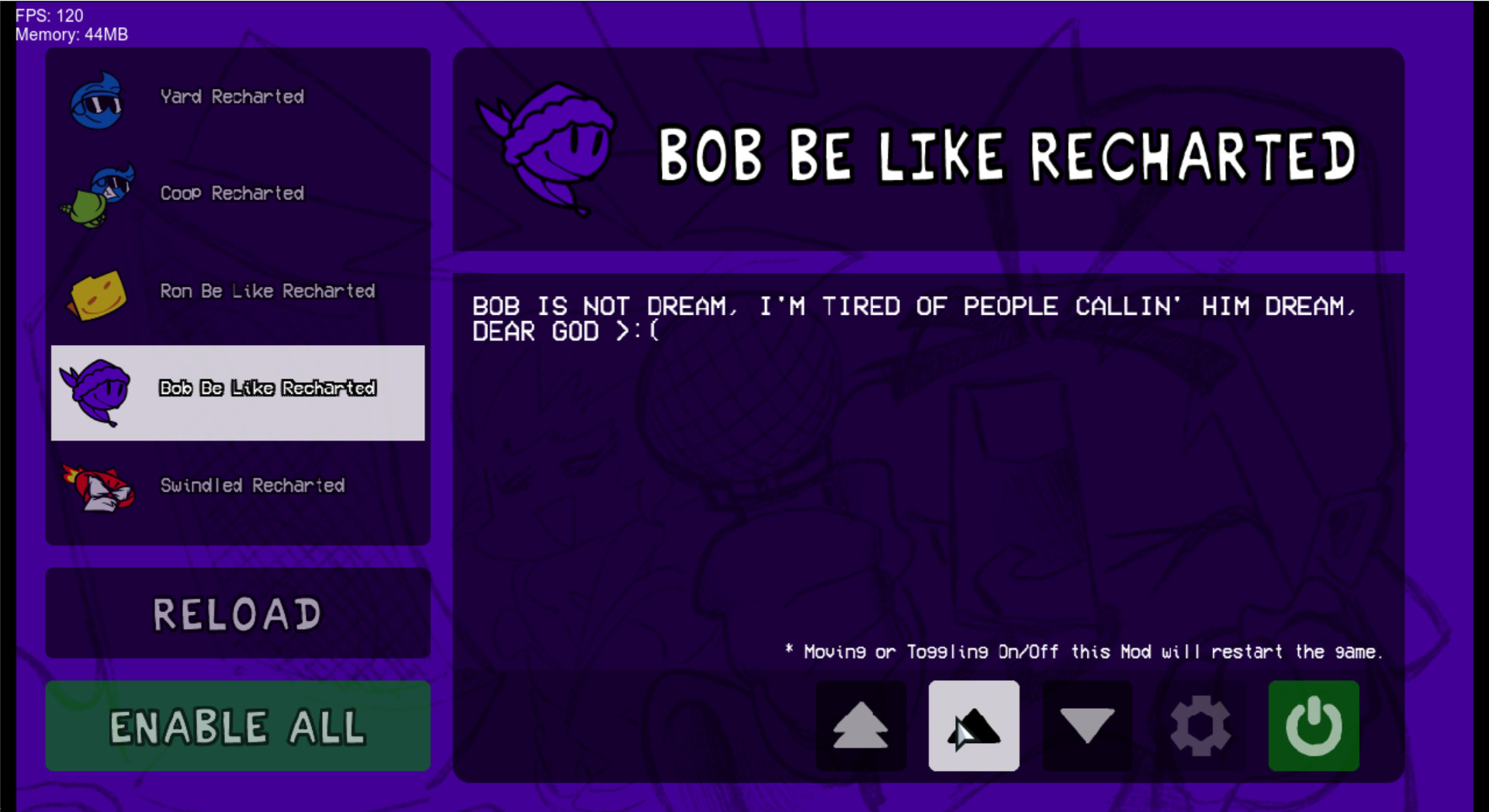 Bob Be Like Recharted for the Psych Engine