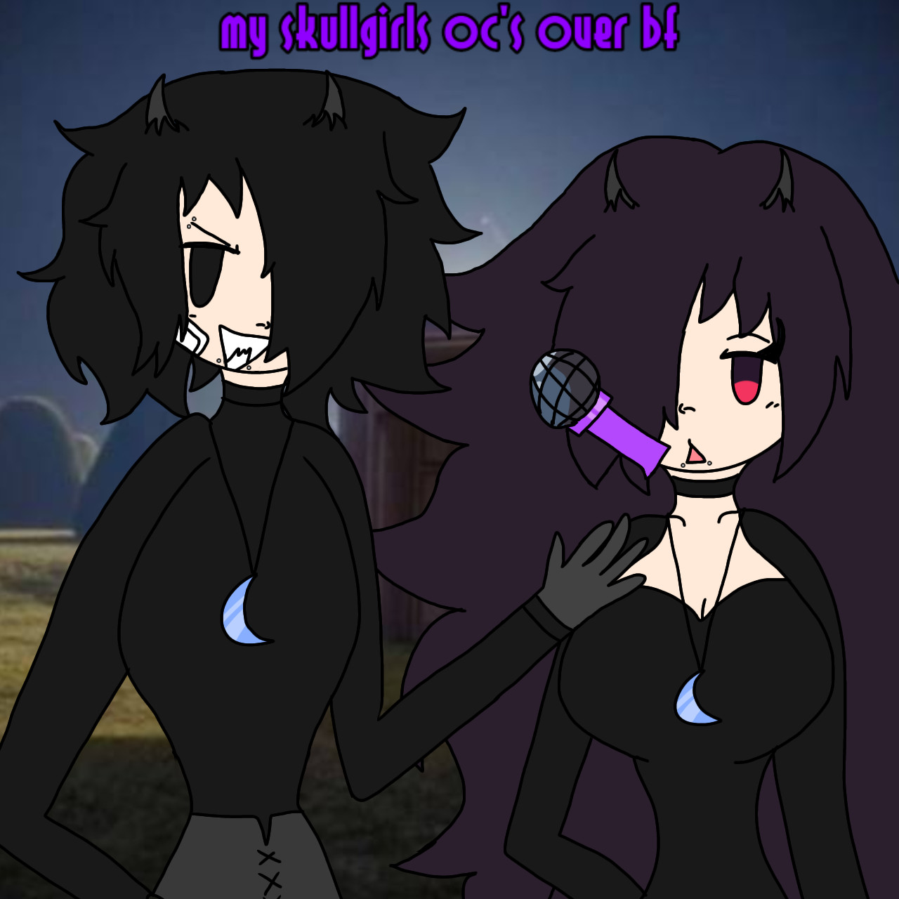 my skullgirls oc's over bf