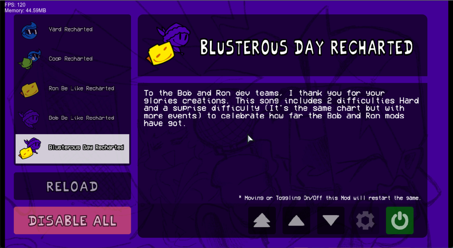 Blusterous Day Recharted for the Psych Engine