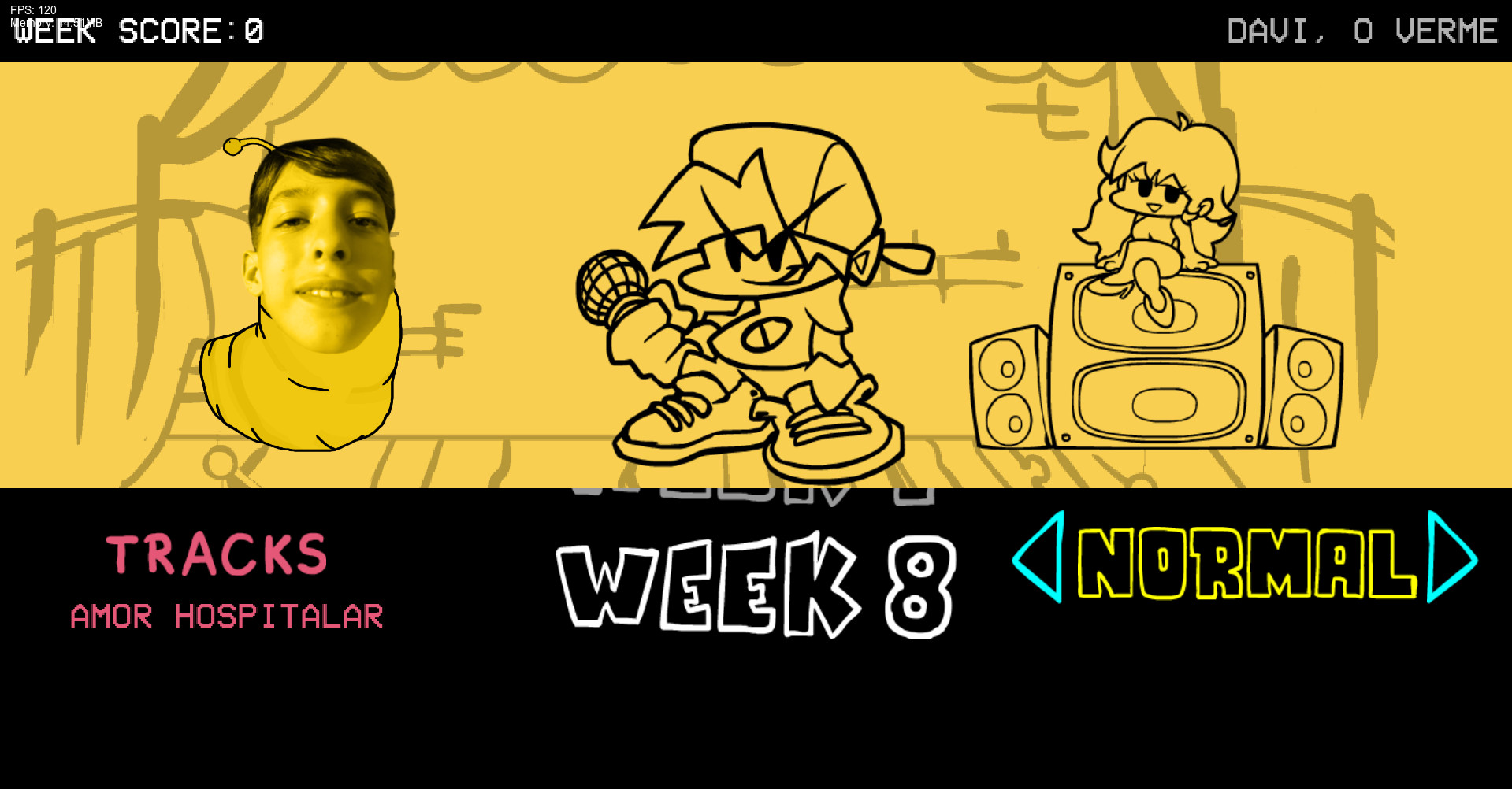 FNF x Davi, The Worm
