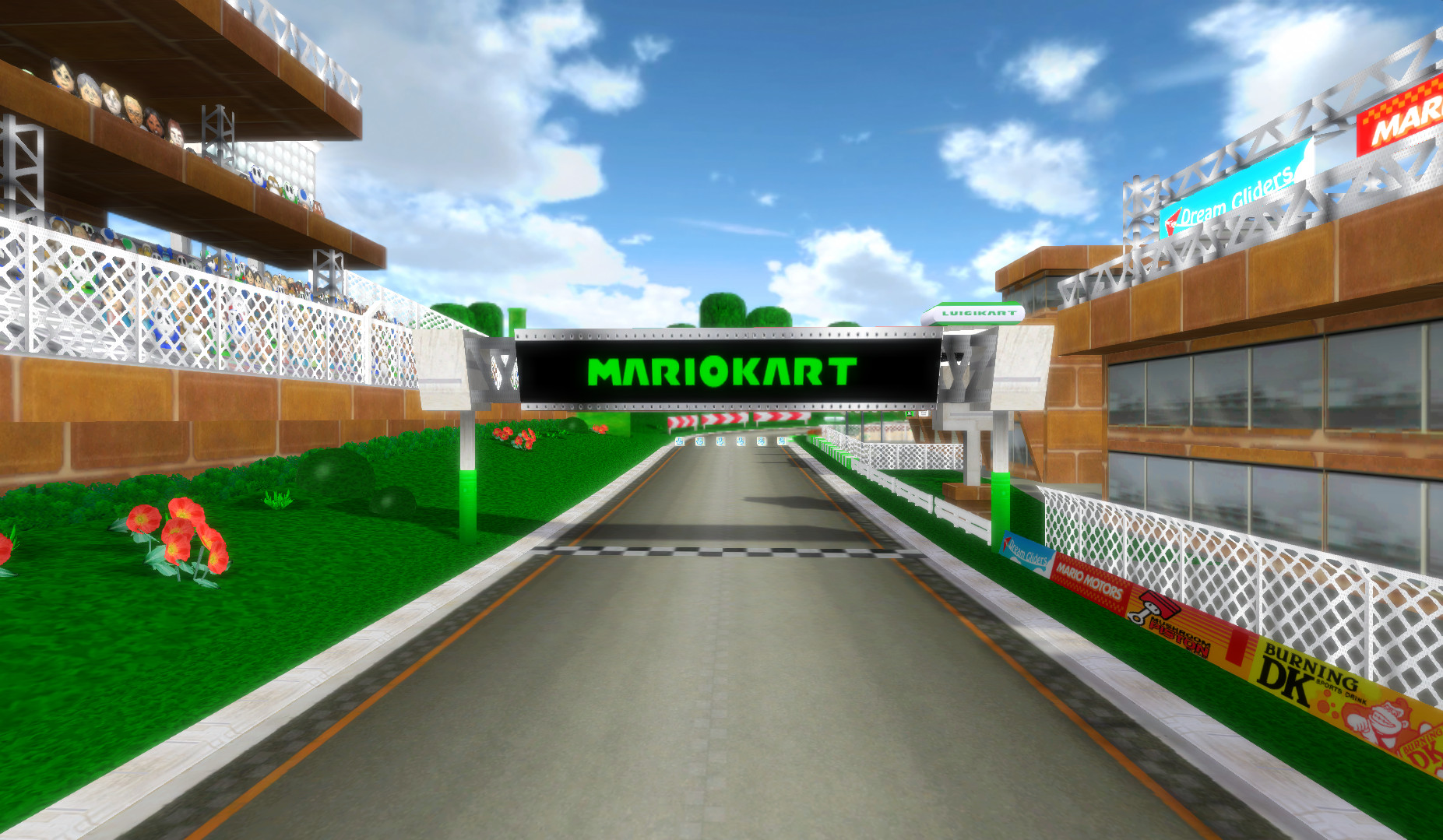 Wii Luigi Circuit HD (Texture Hack) Mod for Mario Kart Wii | MKWii Mods