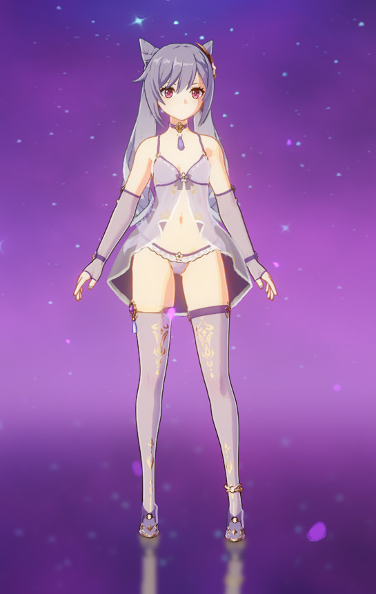 Transparant Varian Of "Keqing Night Time"