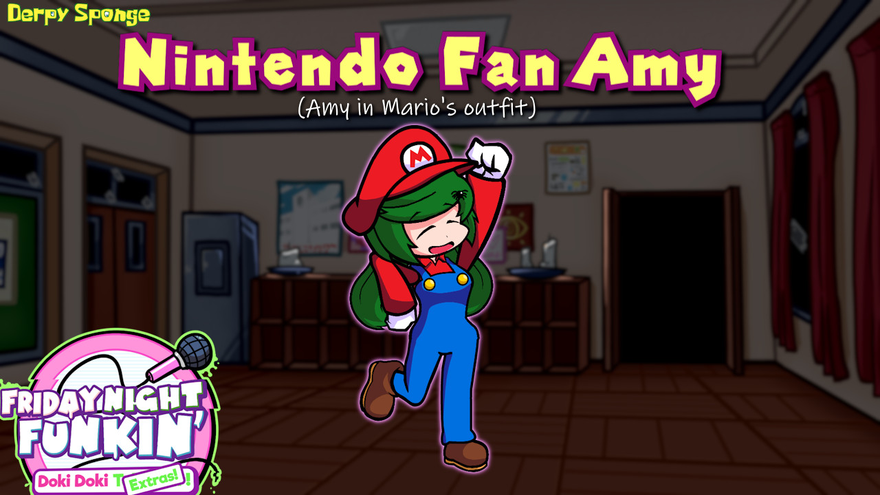 DDE - Nintendo Fan Amy (Amy in Mario's Outfit)
