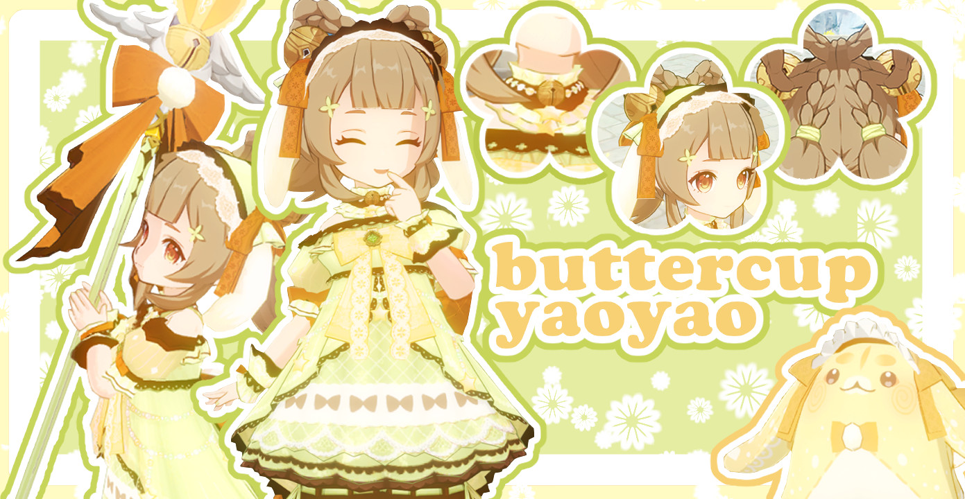 buttercup yaoyao ₊˚⊹ {3 in 1, weapon + yuegui}