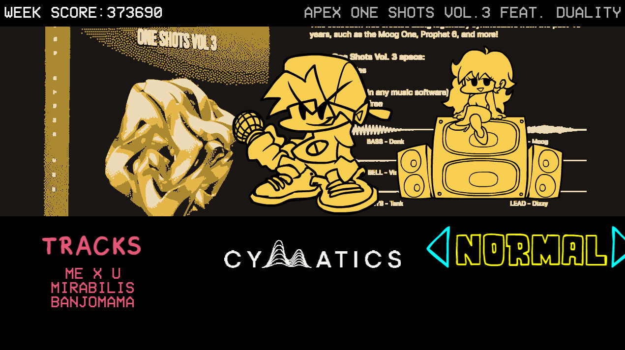 Vs. Cymatics Oneshots