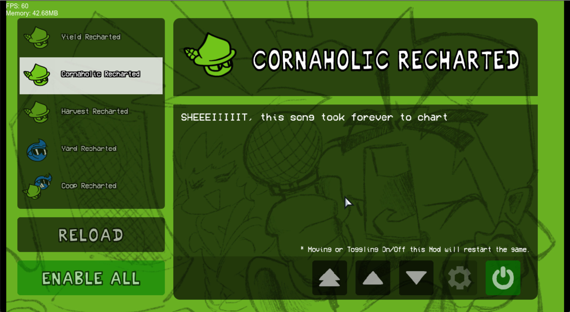 Cornaholic Recharted for the Psych Engine