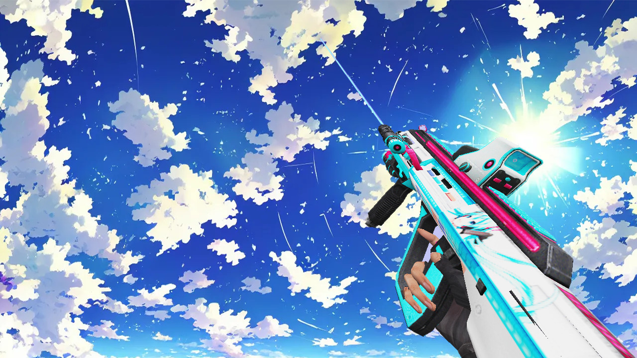 AUG-A3 Hatsune Miku V4X Mod for Counter-Strike 1.6 | CS1.6 Mods