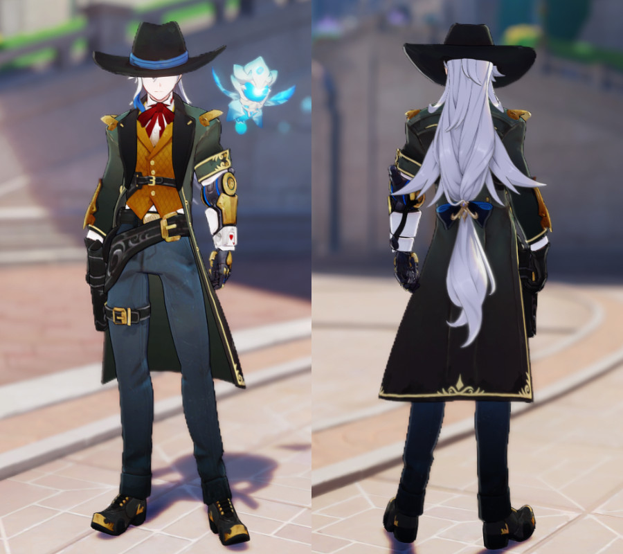Neuvillette Gambler outfits
