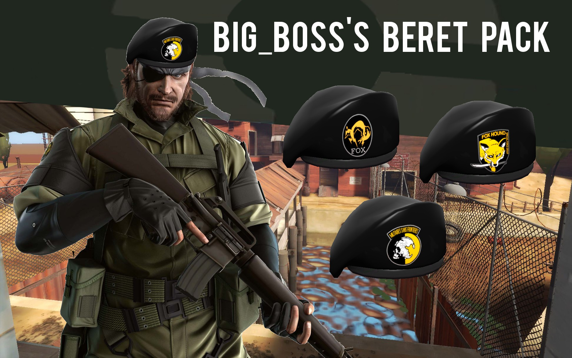 Metal Gear Beret Logo Replacements (casual comp.)